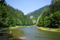 Dunajec river in Pieniny mountains, Poland