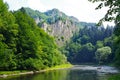 Dunajec river in Pieniny mountains, Poland