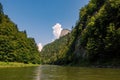 Dunajec river in Pieniny mountains - Poland. Royalty Free Stock Photo