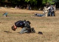 Civil war re-enactement in Duncans Mills, CA, USA