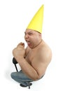 Dunce cap frustration Royalty Free Stock Photo