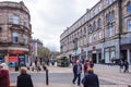 Dundee City Centre looking towards the Square from Commercial St in the city Centre of Dundee in Scotland Royalty Free Stock Photo