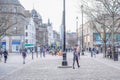 Dundee`s City Centre busy with People shopping in Scotland Royalty Free Stock Photo