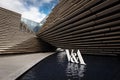 Dundee, Scotland - July 31, 2019: V&A Dundee designed by Kengo Kuma and opened on 18 Sept, 2018 is a first design museum