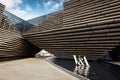 Dundee, Scotland - July 31, 2019: V&A Dundee designed by Kengo Kuma and opened on 18 Sept, 2018 is a first design museum