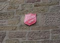 Salvation Army sign in Dundee Royalty Free Stock Photo