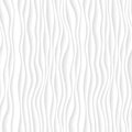 Wavy line tile, white seamless texture. Abstract background, wave pattern. 3d Illustration