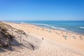 The dune and the beach of Lacanau, atlantic ocean France