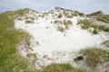 Dune blowout with Marram Grass Royalty Free Stock Photo