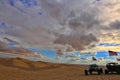 Dune buggies in the desert Royalty Free Stock Photo