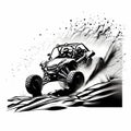 Dune Buggy Racing. Generative AI