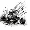 Dune Buggy Racing. Generative AI