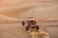 Dune buggy in the sands- Royalty Free Stock Photo