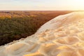 Dune du Pilat, the biggest sand dune in Europe, France. Royalty Free Stock Photo