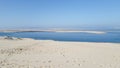 Dune du Pilat pyla the biggest sand dune in Europe France Royalty Free Stock Photo
