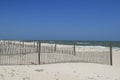 Dune Fences on the Beach Royalty Free Stock Photo