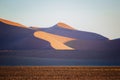 Dune 45 in Namib Naukluft Desert at sunrise, Namibia, Southern Africa Royalty Free Stock Photo