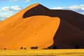 Dune 45 in Namibia. Dune in Namib Desert, Namibia Royalty Free Stock Photo