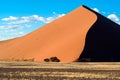 Dune 45 in Namibia. Dune in Namib Desert, Namibia Royalty Free Stock Photo