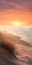 Dune By The Ocean: Soft Gradients, Realistic Light, And Hazy Landscapes