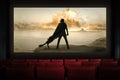 Dune Part Two movie in the cinema. Astana, Kazakhstan - May 15, 2023.