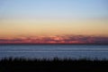 Dune and North sea landscape by dusk Royalty Free Stock Photo