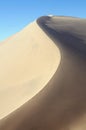 Dune in the Taklamakan desert. China Royalty Free Stock Photo