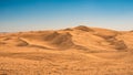 ATV tracks throughout the sand dunes at Glamis, California