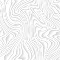 Wavy line tile, white seamless texture. Abstract wave pattern, nature geometric surface. Illustration