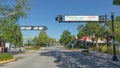 DUNEDIN, FLORIDA Downtown railroad crossing