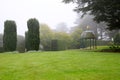 DUNEDIN, NEW ZEALAND - FEBR 10, 2015: garden at Larnach Castle Royalty Free Stock Photo