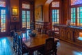 DUNEDIN, NEW ZEALAND, JANUARY 31, 2020: Interior of Larnach castle in Dunedin, New Zealand