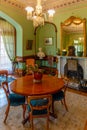 DUNEDIN, NEW ZEALAND, JANUARY 31, 2020: Interior of Larnach castle in Dunedin, New Zealand