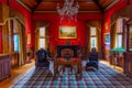 DUNEDIN, NEW ZEALAND, JANUARY 31, 2020: Interior of Larnach castle in Dunedin, New Zealand