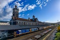 Dunedin railway station in Dunedin in New Zealand