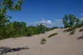 Dunes Beach sand dunes at Sandbanks Provincial Park Royalty Free Stock Photo