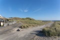 Dunes on the beach at Schoorl - Camperduin. Province of North Holland in the Netherlands Royalty Free Stock Photo