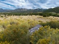 Sangre de Cristo Mountains at Great Sand Dunes National Park Royalty Free Stock Photo