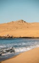 Dunes of the Cabo Polonia National Park in the Department of Rocha in Uruguay Royalty Free Stock Photo