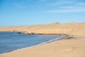 Dunes of the Cabo Polonia National Park in the Department of Rocha in Uruguay Royalty Free Stock Photo