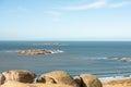 Dunes of the Cabo Polonia National Park in the Department of Rocha in Uruguay Royalty Free Stock Photo