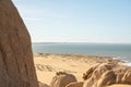 Dunes of the Cabo Polonia National Park in the Department of Rocha in Uruguay Royalty Free Stock Photo