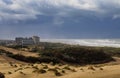 Dunes and clouds at Kijkduin in The Hague, Holland