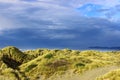 Dunes on a cloudy day Royalty Free Stock Photo