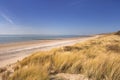 Dunes on the coast of Dishoek in The Netherlands Royalty Free Stock Photo