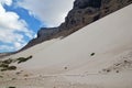 Dunes on the coast of Indian ocean, Socotra island, Yemen Royalty Free Stock Photo