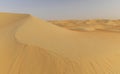 Dunes and colored sands of the Rub al-Khali desert Royalty Free Stock Photo