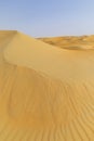 Dunes and colored sands of the Rub al-Khali desert Royalty Free Stock Photo