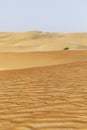 Dunes and colored sands of the Rub al-Khali desert Royalty Free Stock Photo