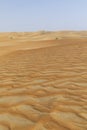 Dunes and colored sands of the Rub al-Khali desert Royalty Free Stock Photo